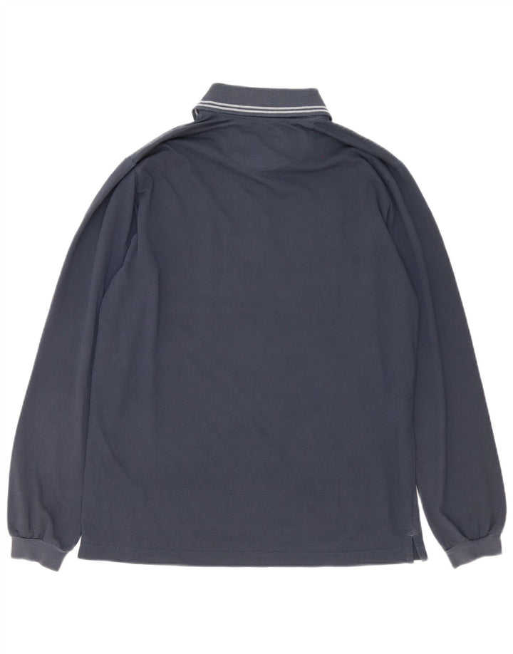 Champion Langærmet poloshirt til mænd Stor marineblå stribet