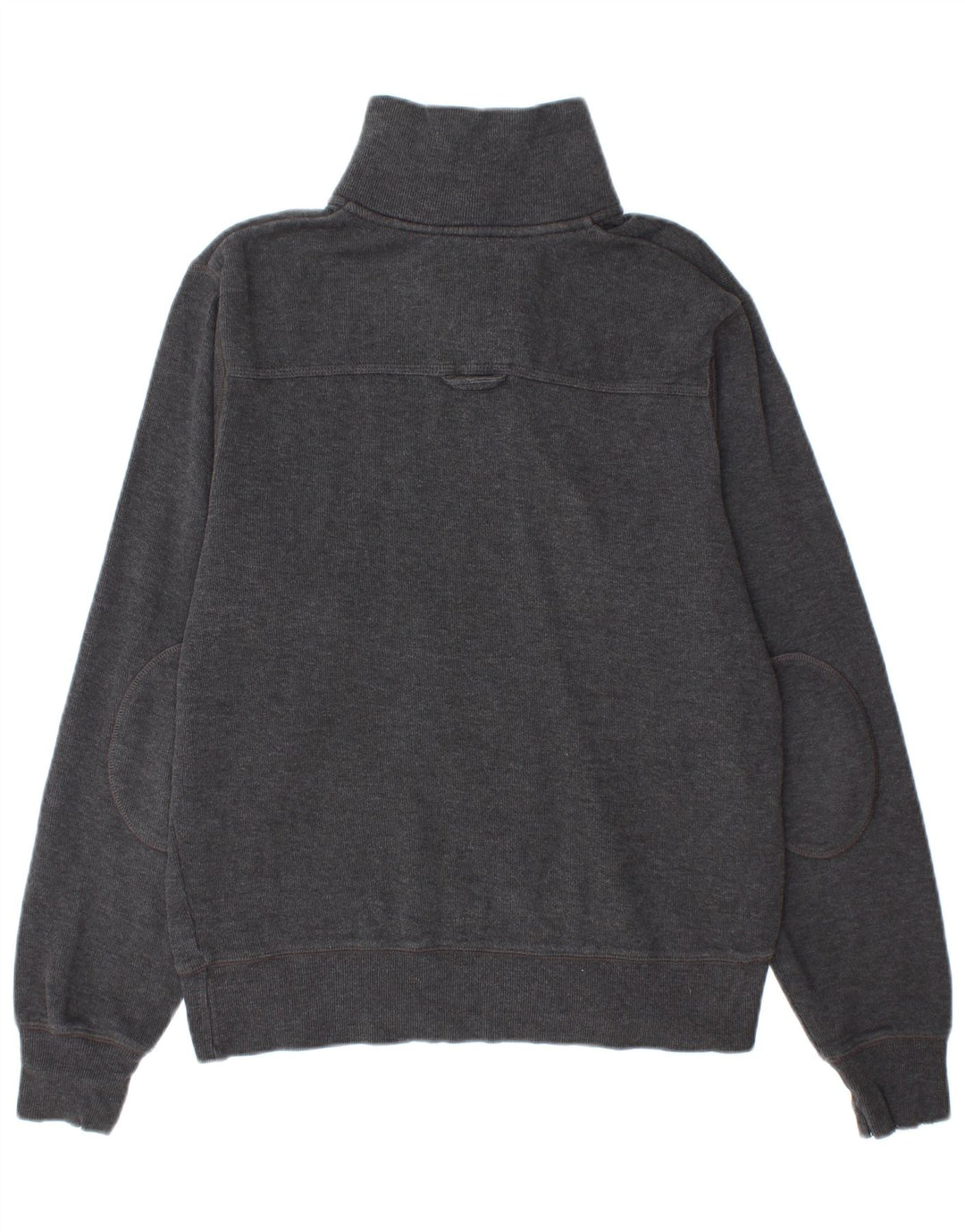 GANT Sweater med lynlås til mænd, lille grå bomuld