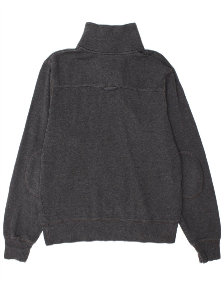 GANT Sweater med lynlås til mænd, lille grå bomuld