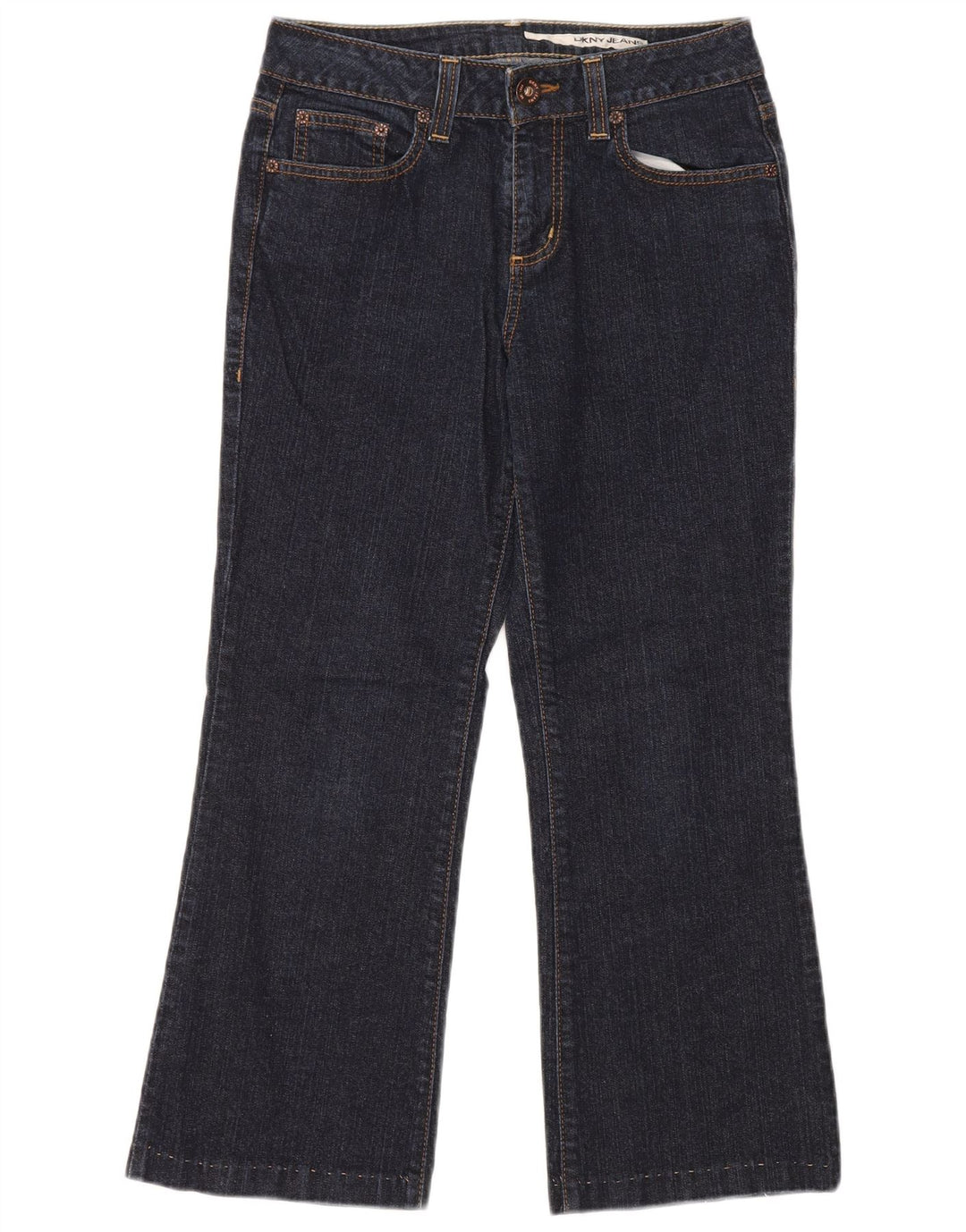 DKNY Womens Cropped Jeans US 6 Medium W28 L25 Navy Blue Bomuld