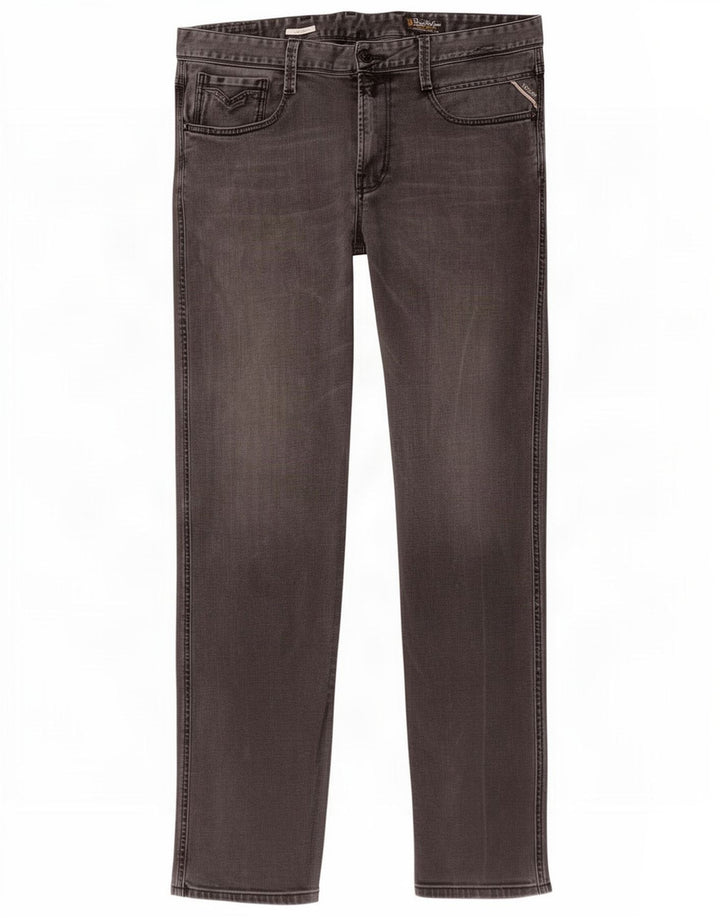Replay Straight Jeans til mænd W36 L32 Grå