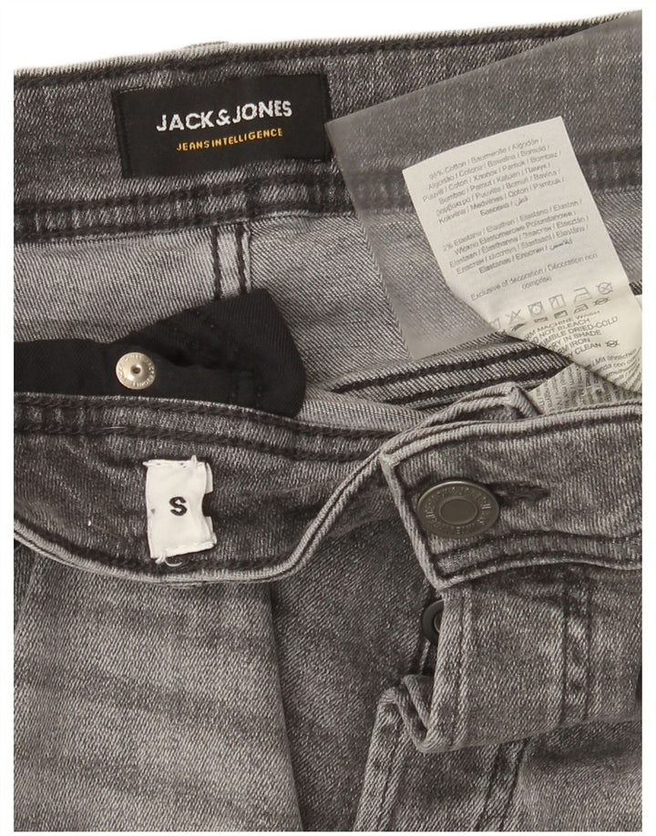 Jack & Jones Herre Regular Denim Shorts Små W29 Grå Bomuld