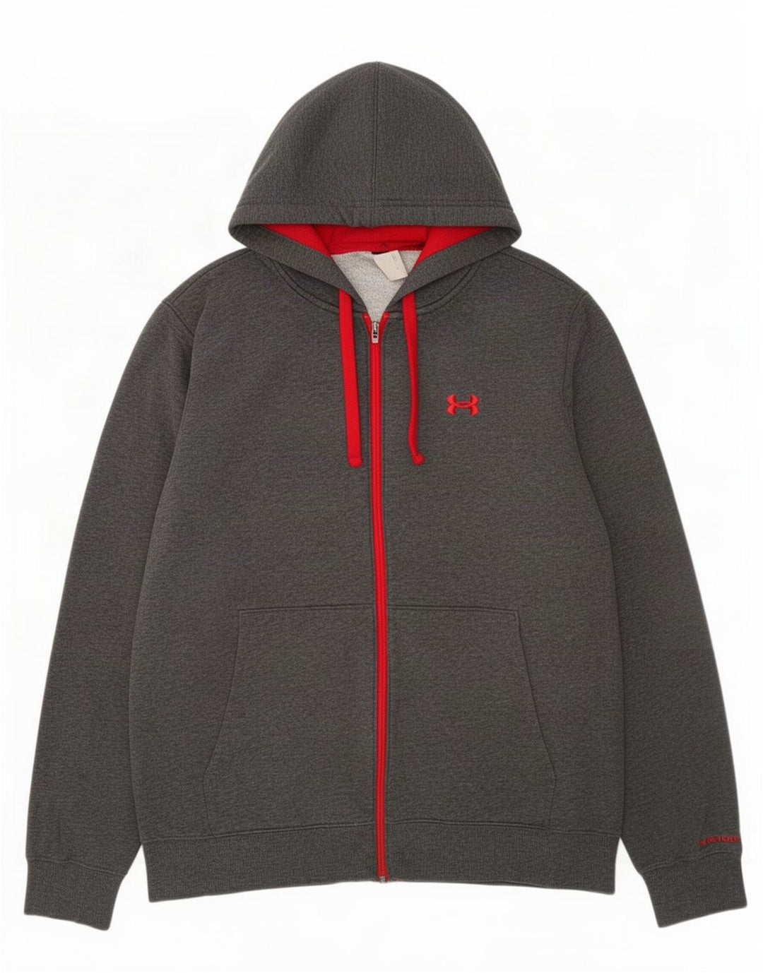 Under Armour Herre hættetrøje med lynlås XL Grå
