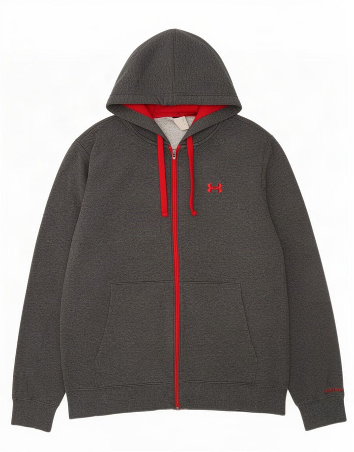 Under Armour Herre hættetrøje med lynlås XL Grå