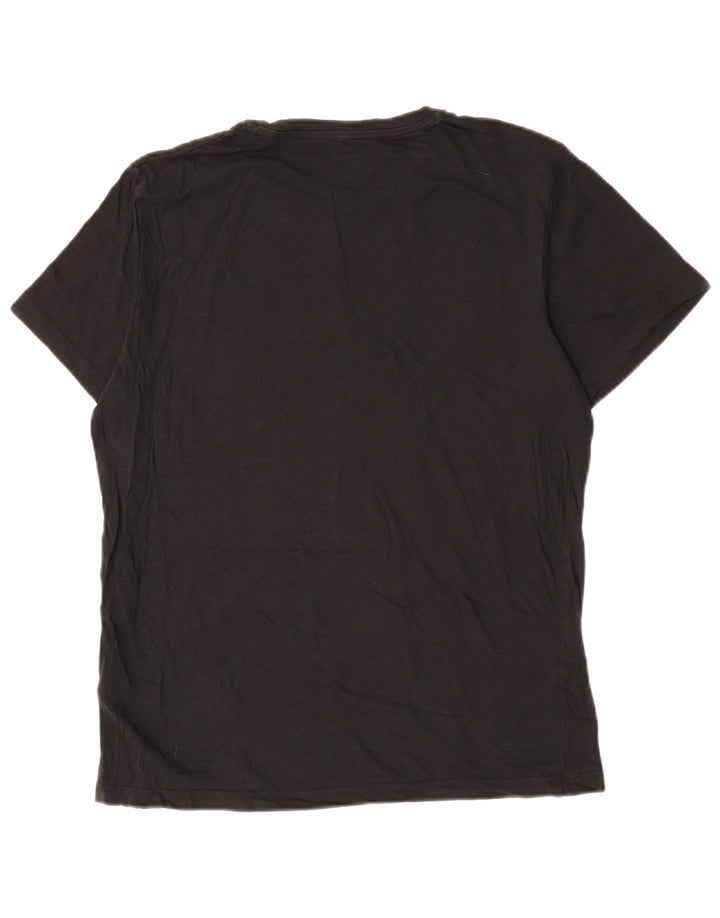 Jack & Jones Herre grafisk T-shirt Top Stor sort bomuld