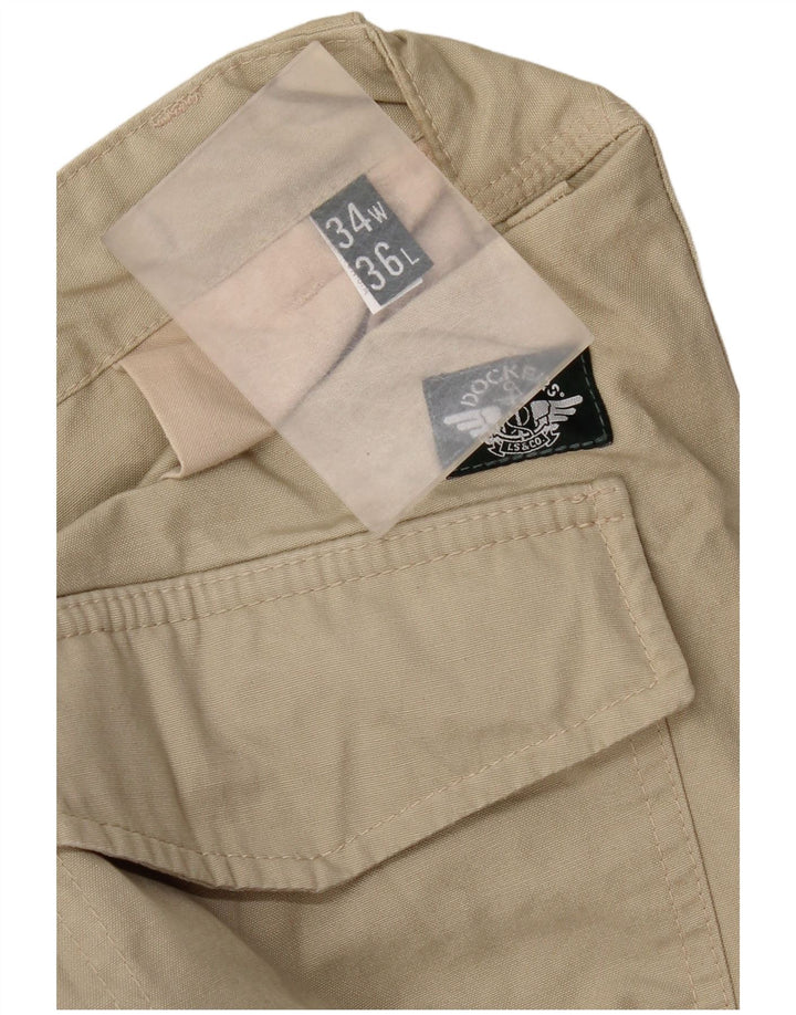 Dockers Lige Herrebukser W34 L31 Beige Bomuld