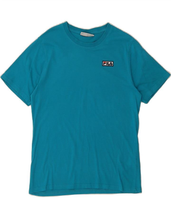 FILA Mens T-Shirt Top Medium Blue Cotton Vintage Fila and Second-Hand Fila from Messina Hembry 