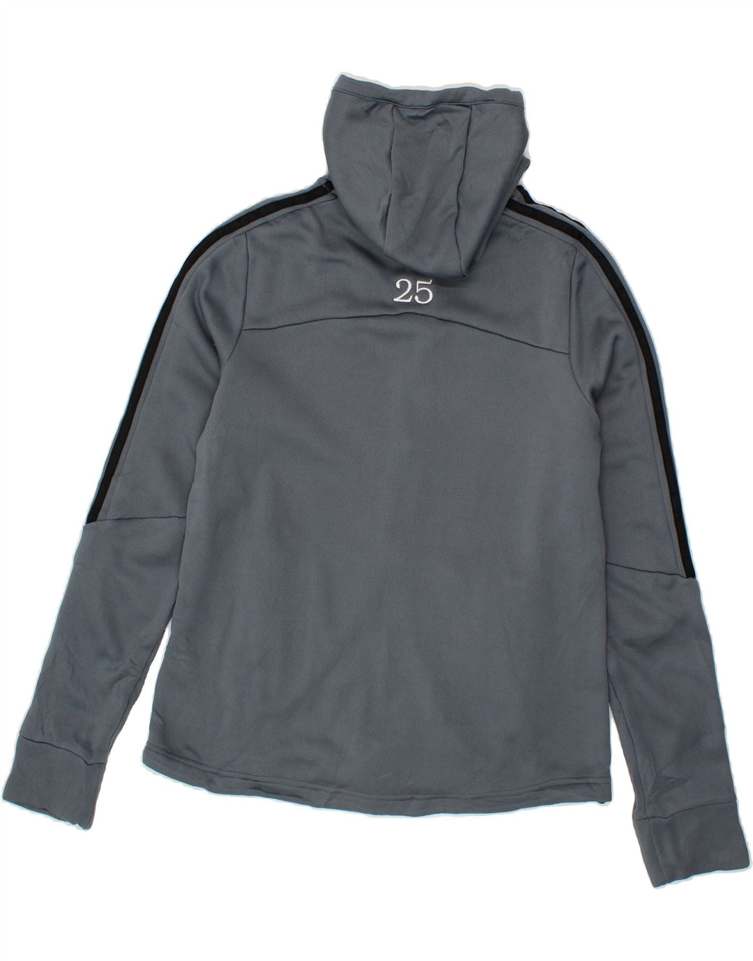 ADIDAS Mens Climawarm Graphic Zip Hoodie Sweater Medium Grey Polyester Vintage Adidas and Second-Hand Adidas from Messina Hembry 