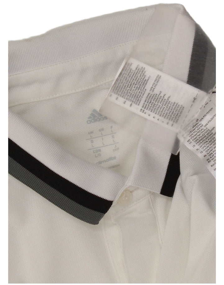 Adidas Herre Climalite Polo Shirt Stor hvid polyester