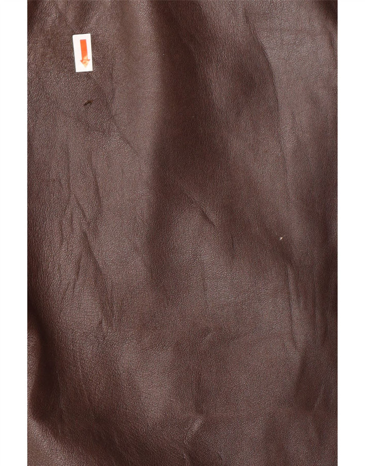 VINTAGE Herre læderjakke UK 38 Medium Brun