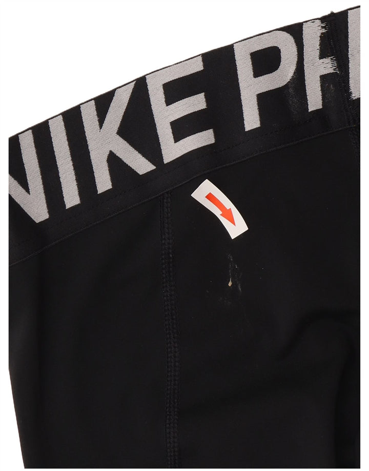 Nike Dame Dri Fit Grafiske Capri Leggings UK 10 Small Black