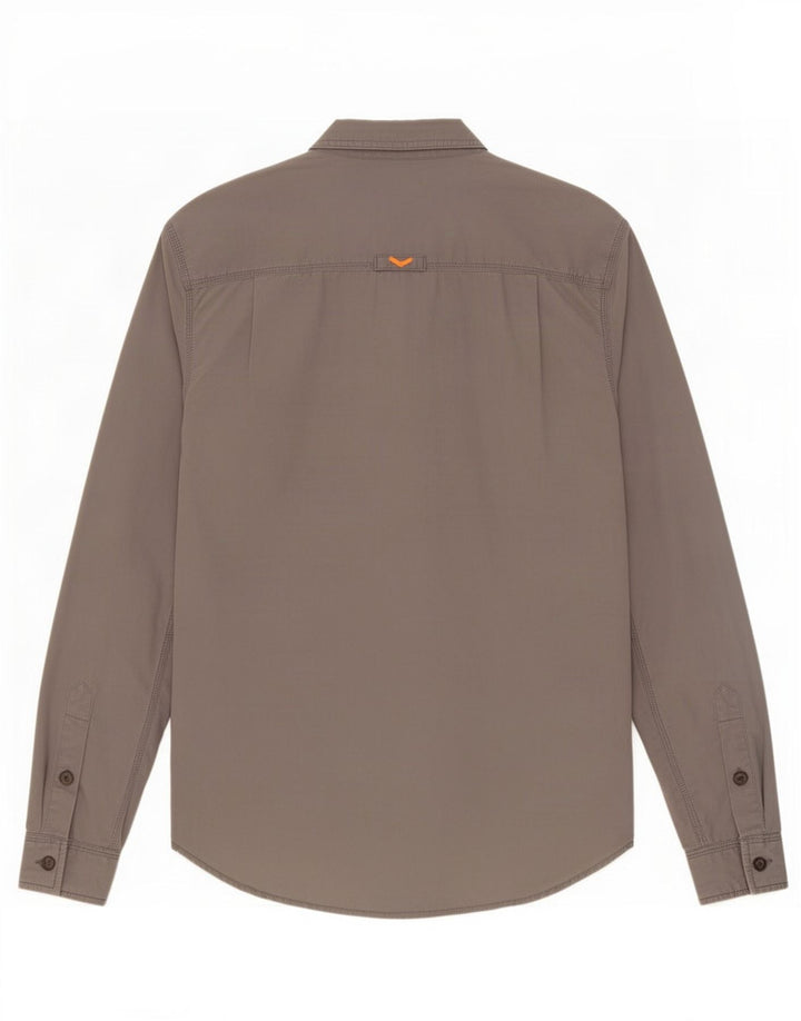 Superdry Herre Regular Fit skjorte mellemgrå bomuld