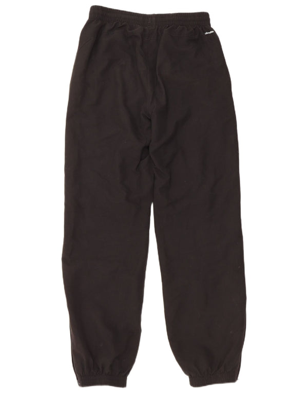 ADIDAS Boys Climalite Tracksuit Trousers Joggers 13-14 Years Black