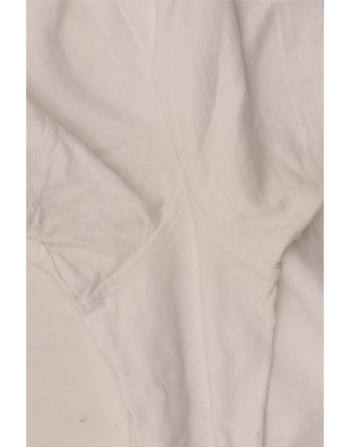 Crew Clothing Herre T-Shirt Top Stor Hvid Bomuld