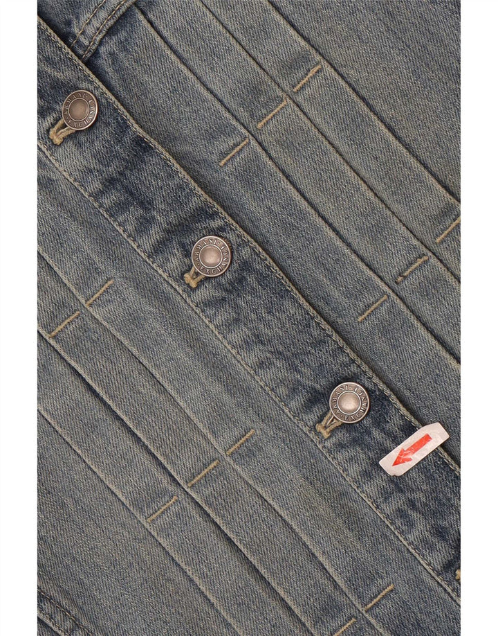 Armani Dame denimjakke UK 12 Medium Blue Bomuld