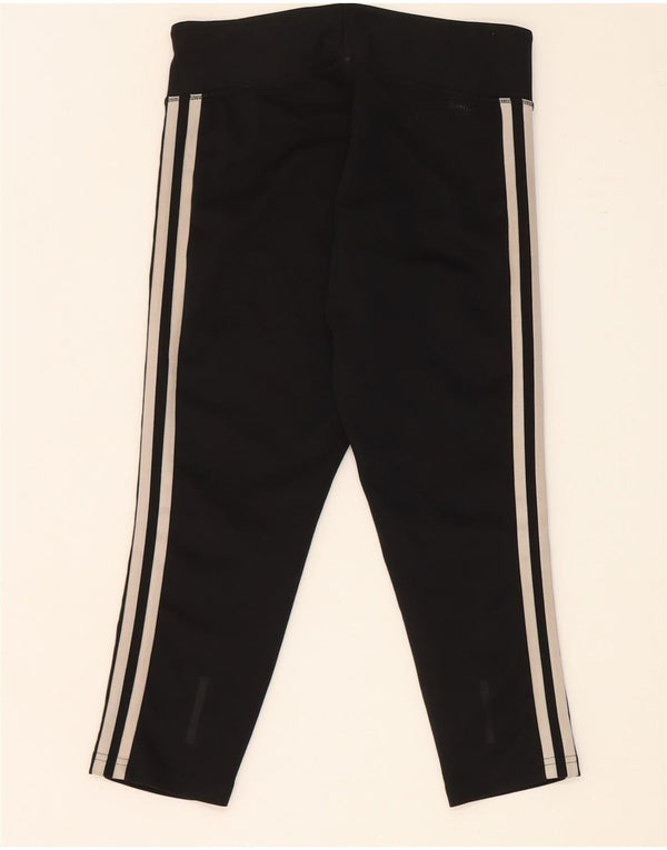 Adidas Womens Climalite Capri Leggings UK 8/10 Small Black Polyester