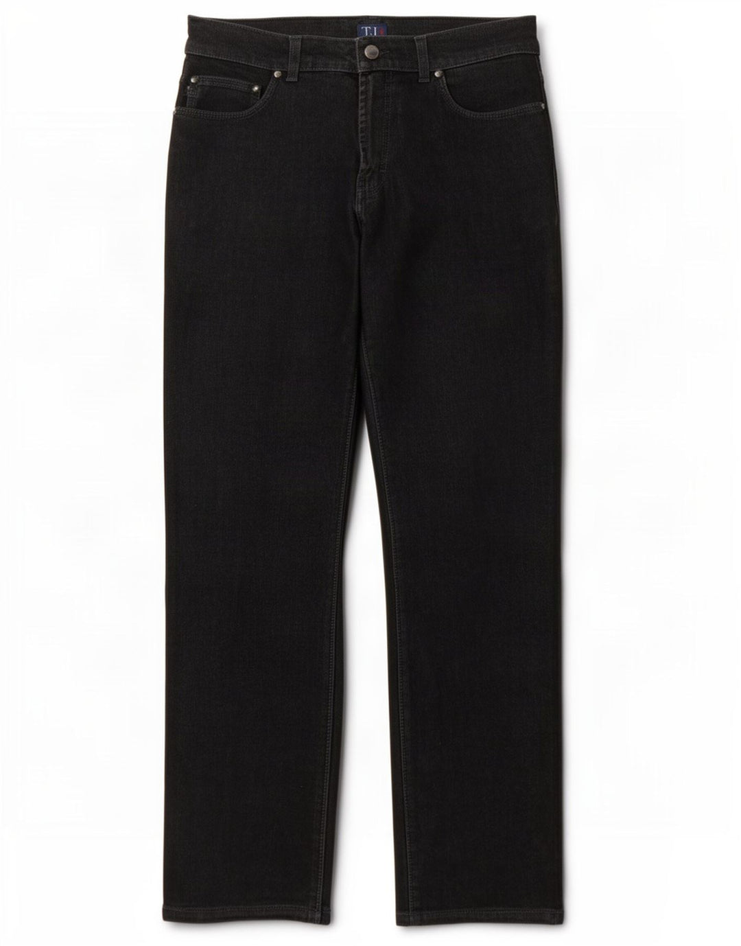 Trussardi Straight Jeans til mænd W32 L32 Sort bomuld