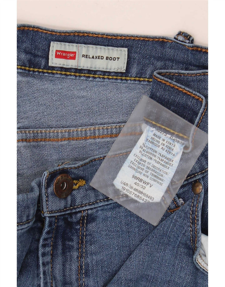Wrangler Herre Relaxed Fit Bootcut Jeans W40 L32 Blå Bomuld