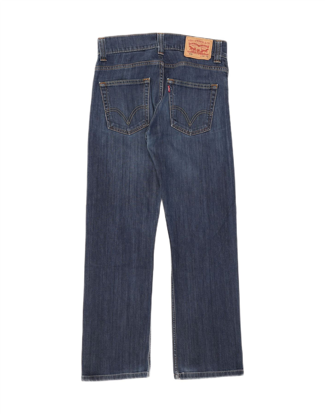 Levi's Dame 506 Straight Jeans W30 L28 Blå Bomuld