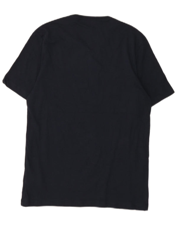Hugo Boss Herre T-Shirt Top Medium Marineblå Bomuld