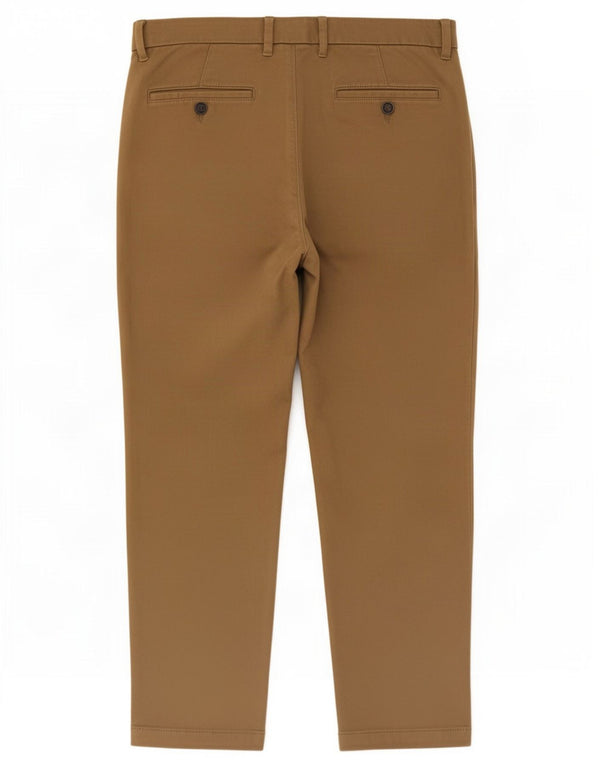 Marks & Spencer Herre Slim Chino Bukser W32 L29 Brun Bomuld