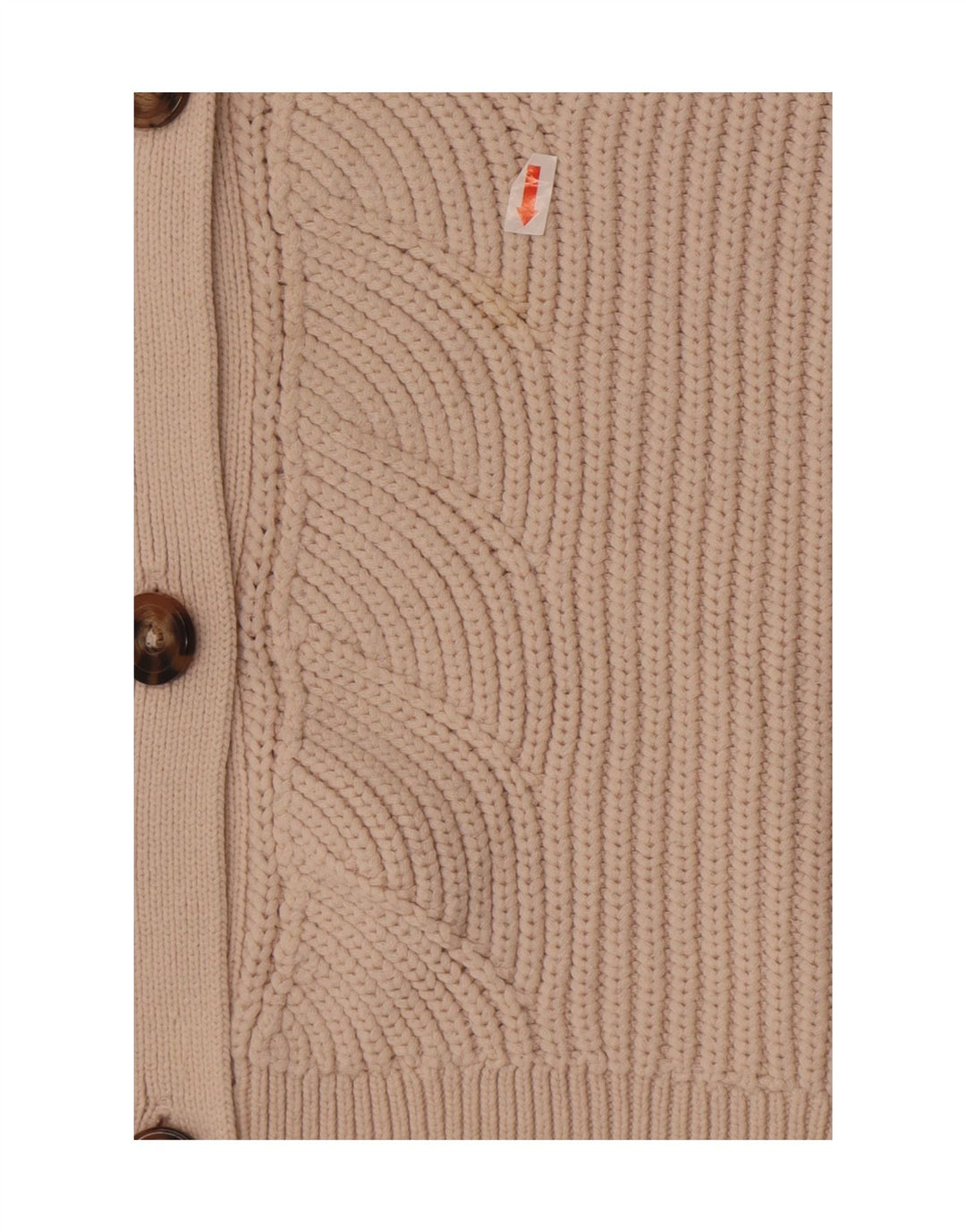 Marks & Spencer Womens Crop Ærmeløs cardigantrøje UK 14 Medium Beige