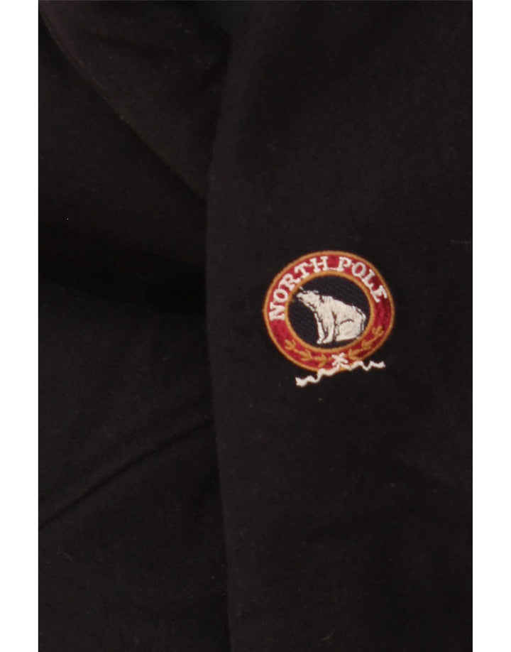 North Pole Herre Vendbar Windbreaker Coat UK 40 Large Navy Blue Wool