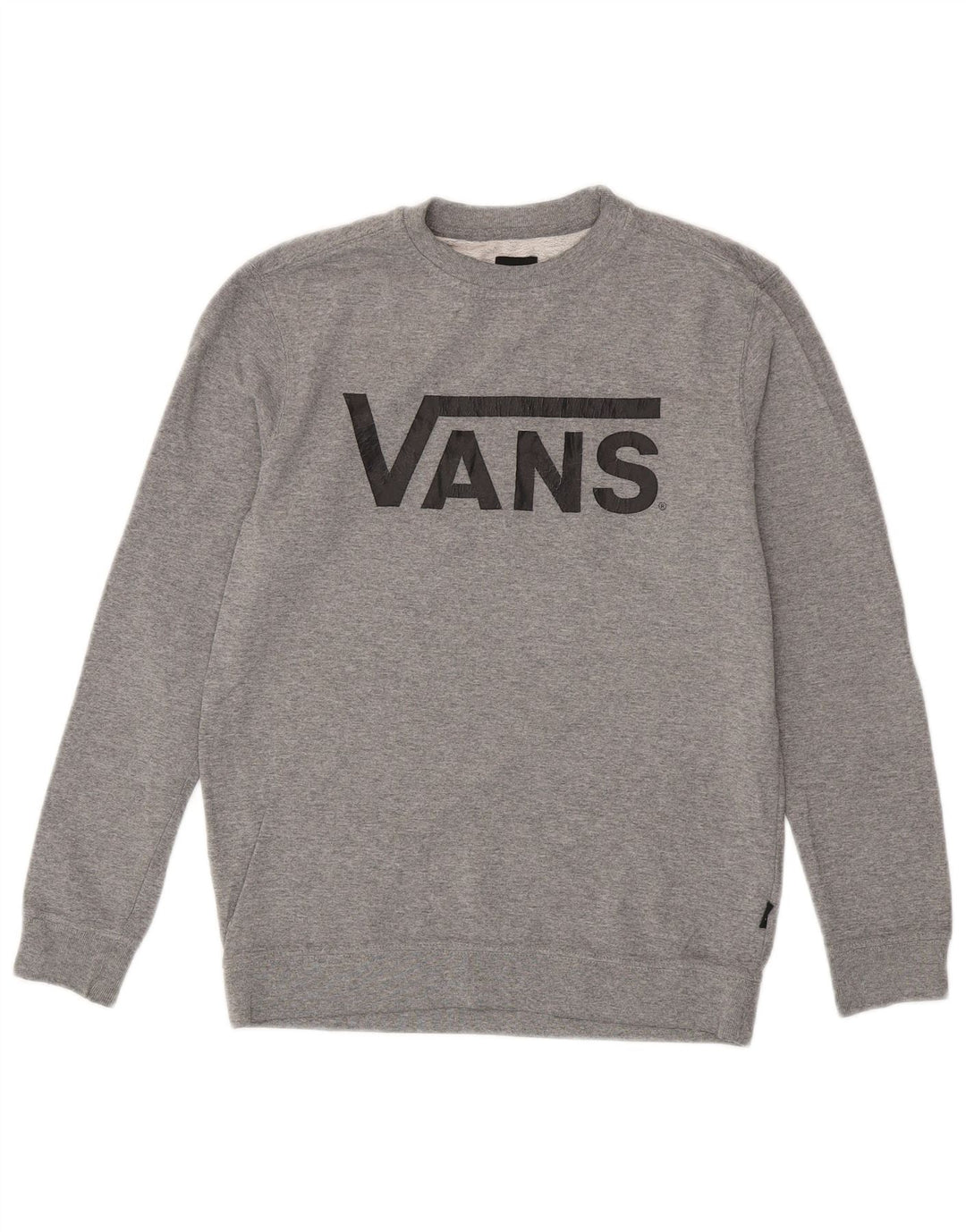 VANS Graphic Sweatshirt Jumper UK 14 Large Grey