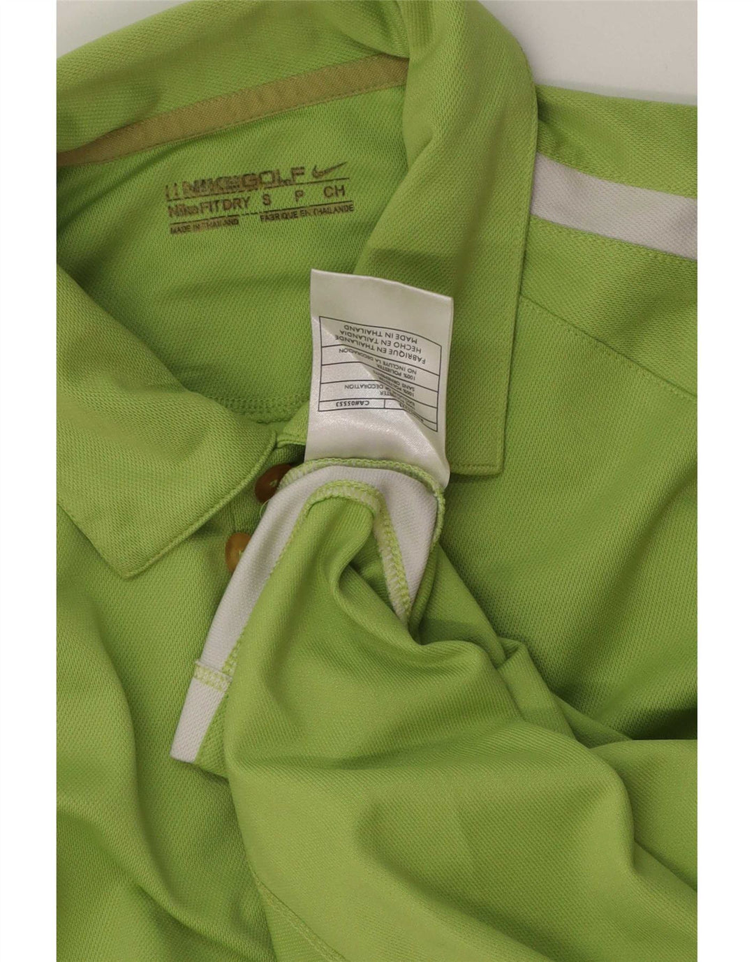 Nike Polo Shirt til mænd Lille grøn Colourblock Polyester