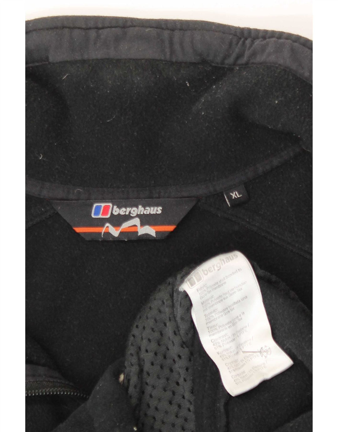 Berghaus Fleecejakke til mænd UK 42 XL Sort Polyester