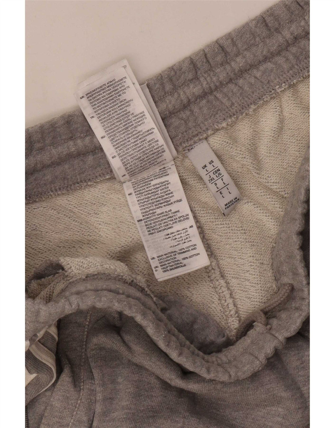 Adidas Sportshorts til mænd, store grå flækkede bomuld