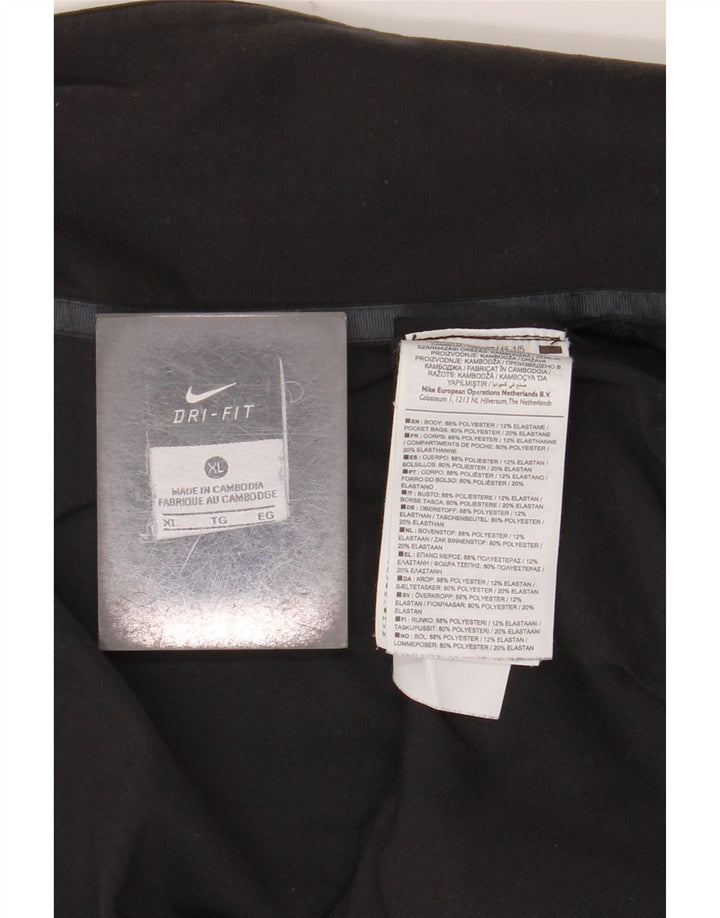 NIKE herre Dri Fit træningsdragt topjakke XL sort polyester