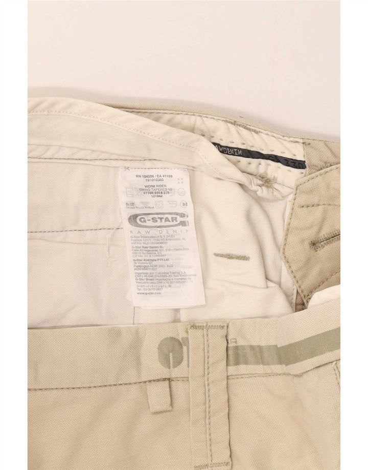 G-Star Herre Tapered Cargo Shorts Medium W32 Beige Bomuld