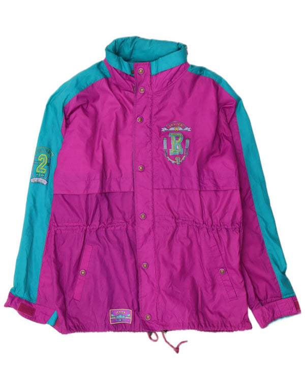 Reusch Herre grafisk regnjakke UK 42 XL Lilla Colourblock