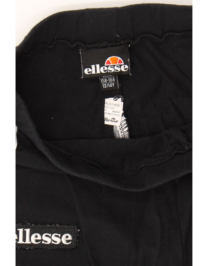 ELLESSE Girls Graphic Leggings 13-14 Years  Black