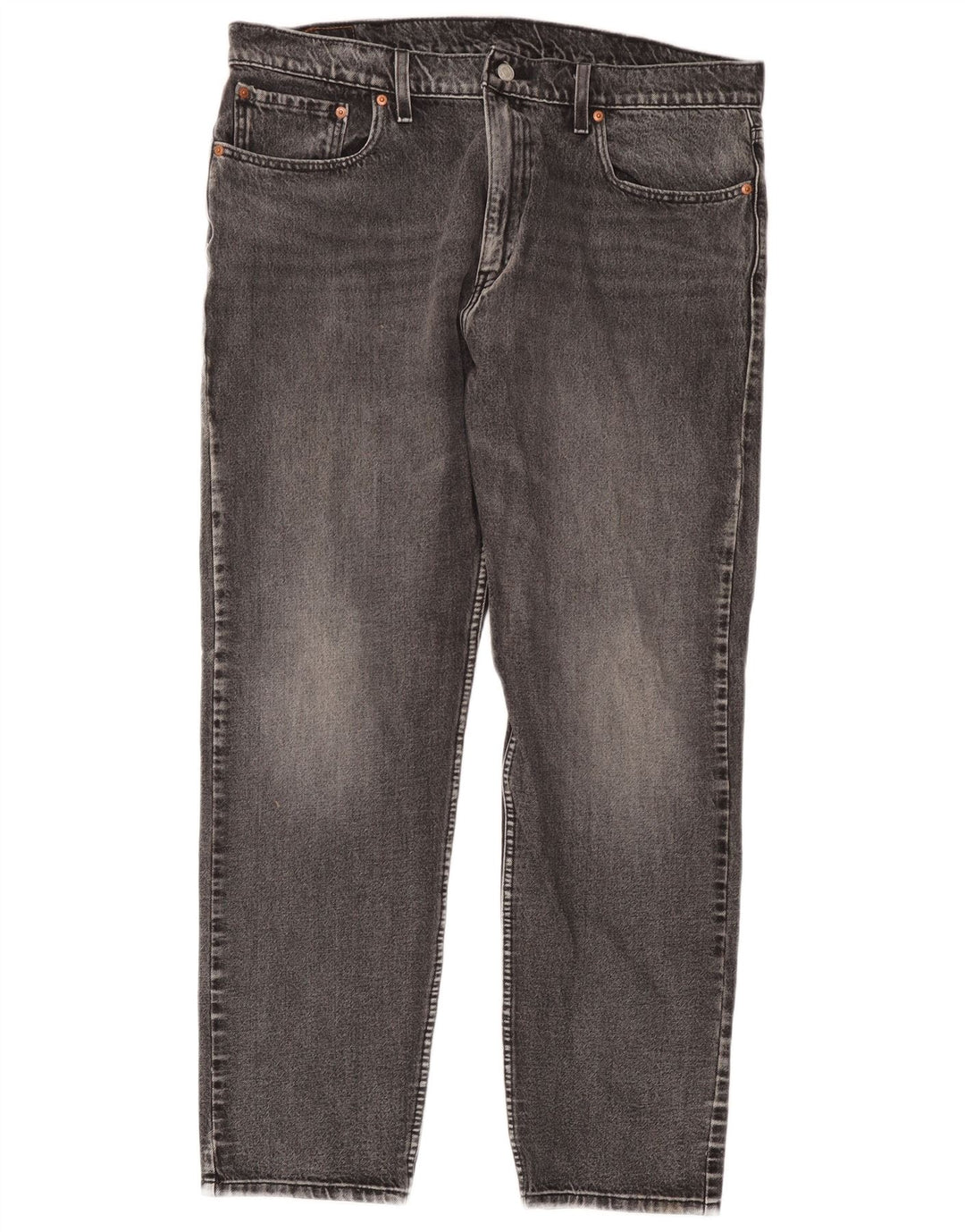 Levi's Herre 502 tilspidsede jeans W38 L32 Grå bomuld