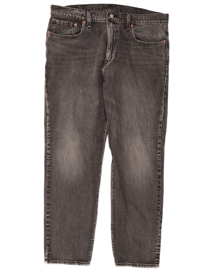 Levi's Herre 502 tilspidsede jeans W38 L32 Grå bomuld