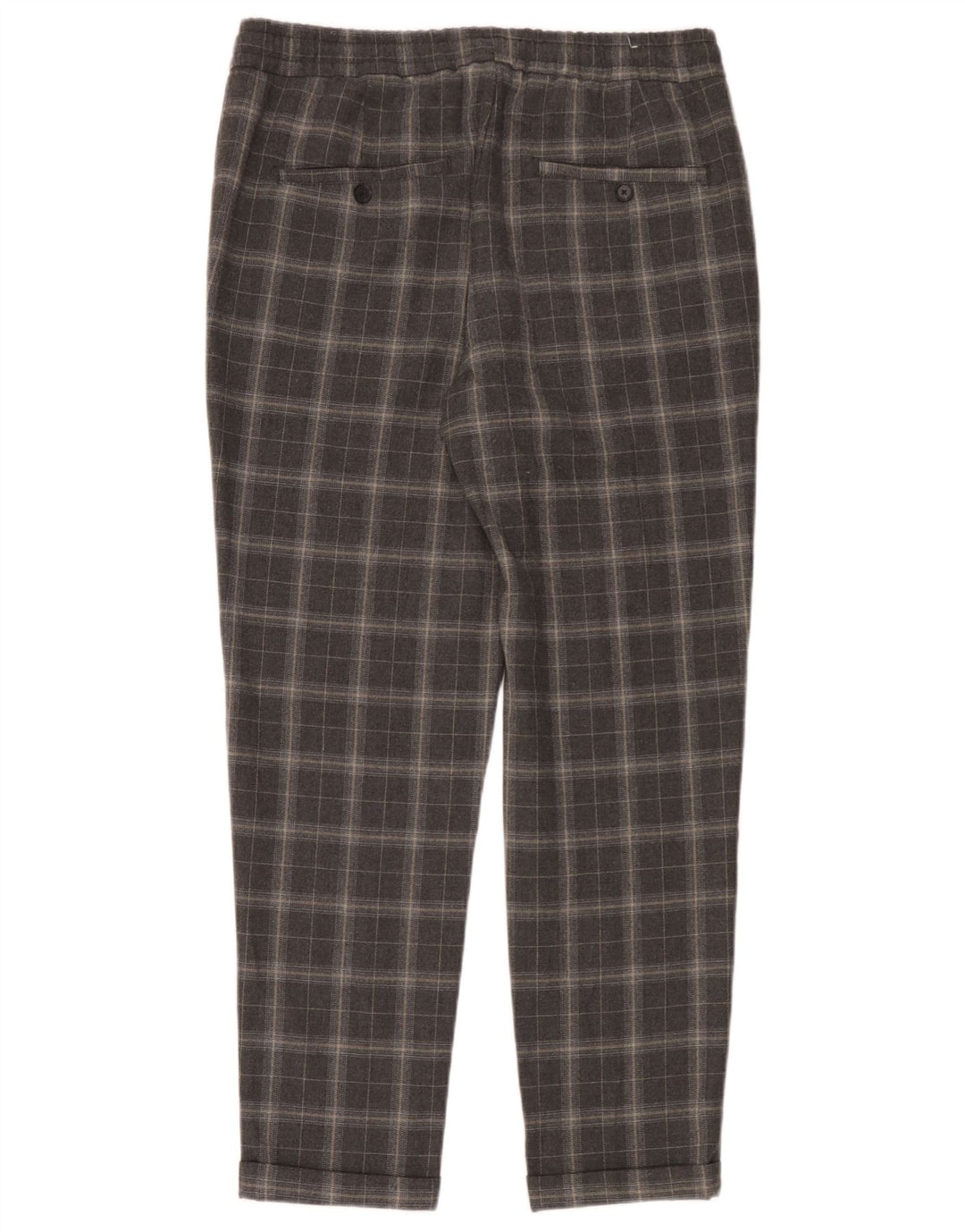 Zara Herre Tapered Chino Bukser Medium W31 L30 Grå ternet