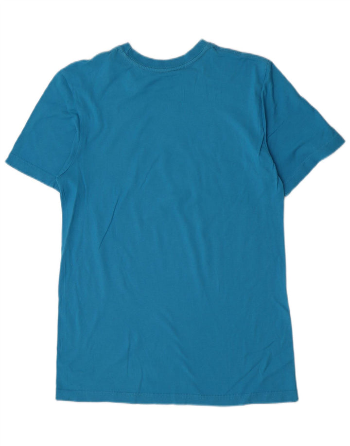 Nike Herre Regular Fit Grafisk T-Shirt Top Lille Blå Bomuld