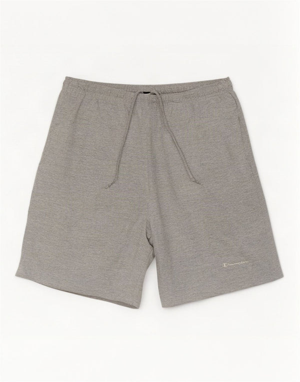 Champion Herre Sportshorts XL Grå Flecked Bomuld