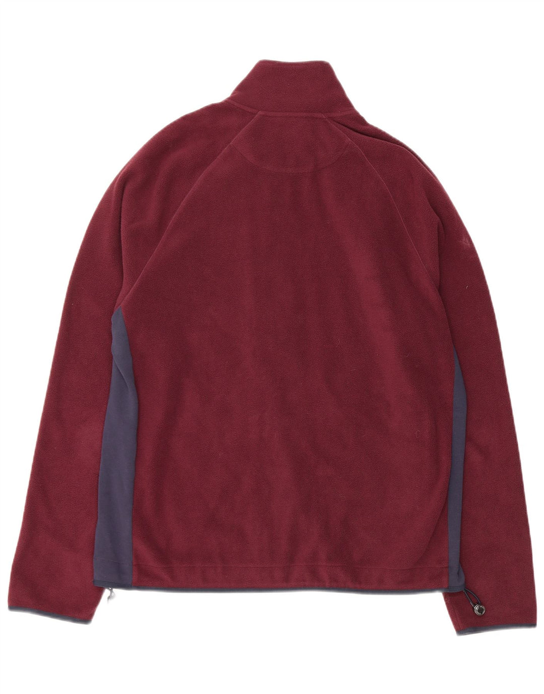 MICHAEL KORS Fleecejakke til mænd UK 40 Large Burgundy Colourblock Polyester