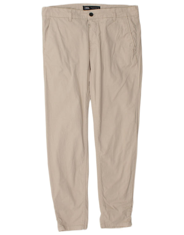 Zara Herre Slim Chino Bukser EU 42 Large W32 L30 Hvid