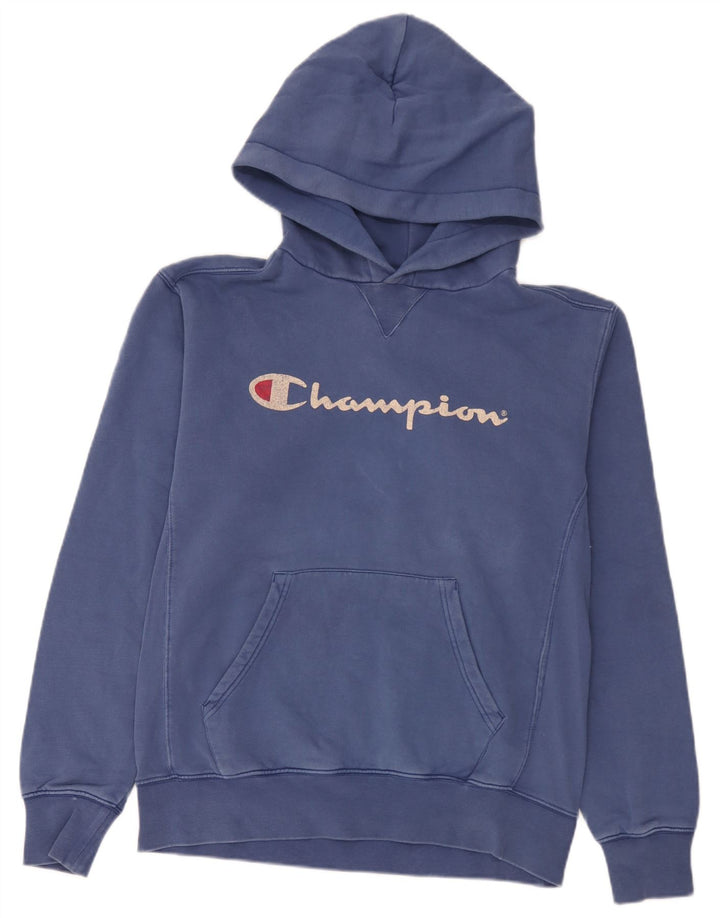 Champion Herre grafisk hættetrøje Jumper Large Blue