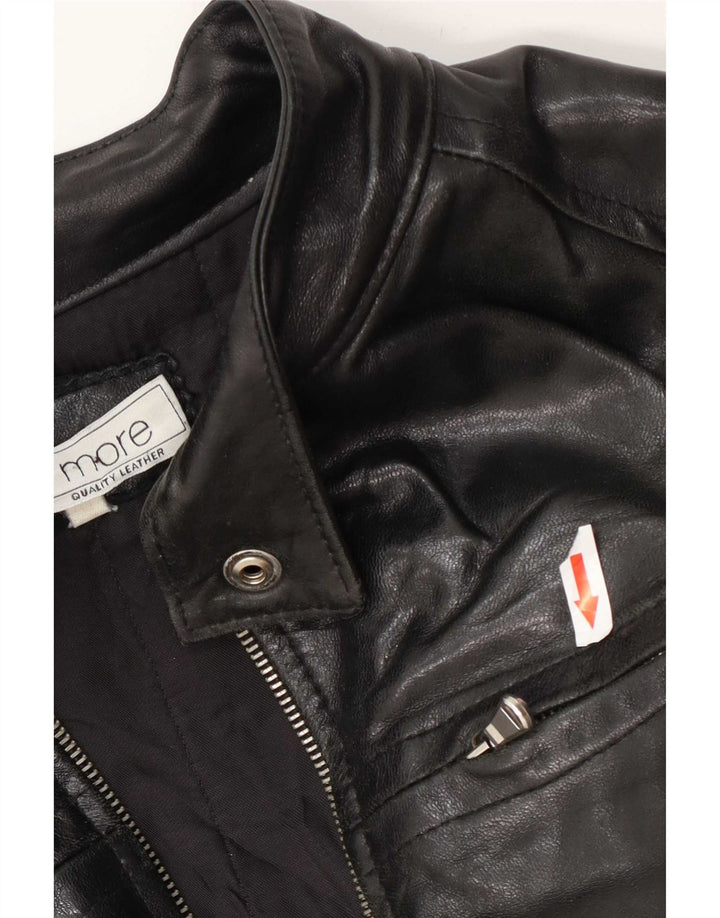 Bata and More Læderjakke til mænd UK 42 XL Sort
