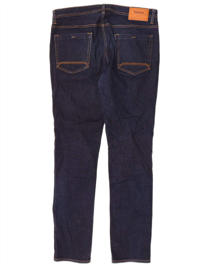 Timberland Mens Slim Jeans W34 L34 Marineblå Bomuld