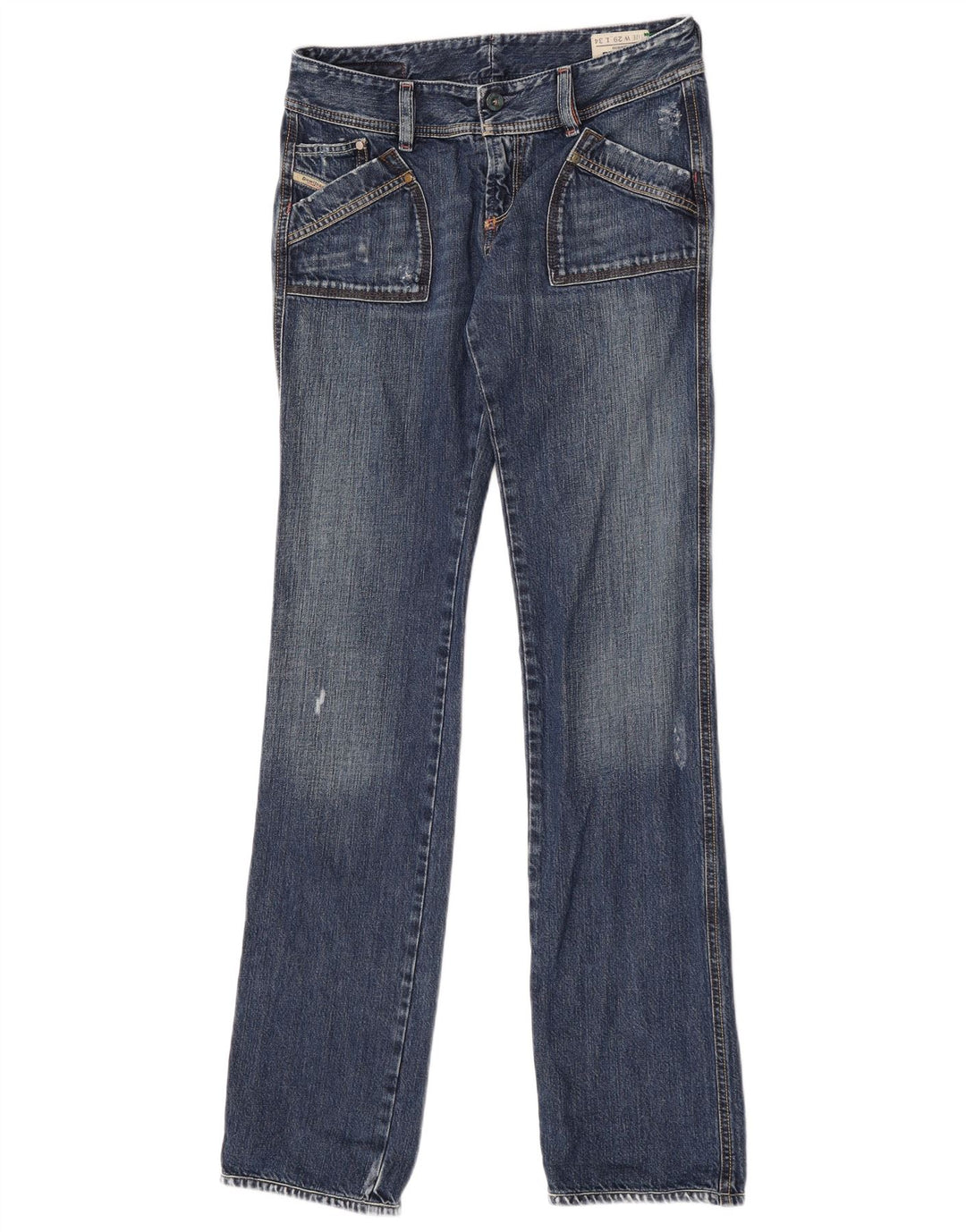 Diesel Dame Reckfly Slim Jeans W29 L34 Blå Bomuld