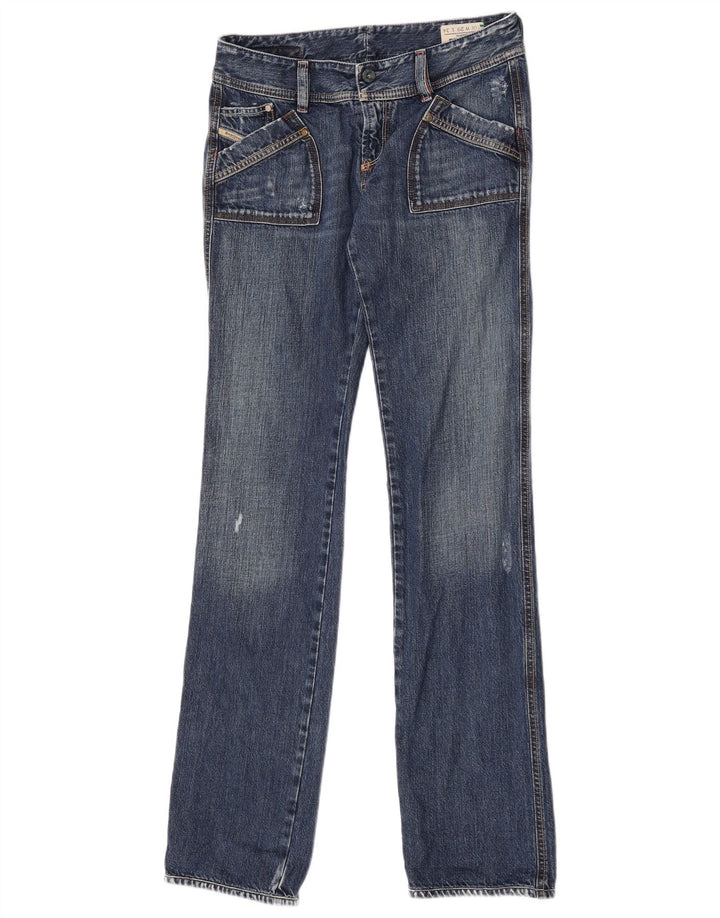 Diesel Dame Reckfly Slim Jeans W29 L34 Blå Bomuld