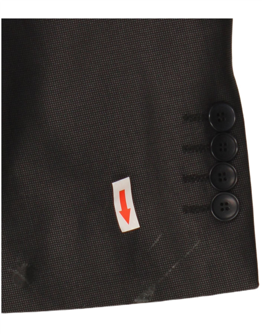 Zara Herre 2-knaps blazerjakke EU 52 Stor sort uld