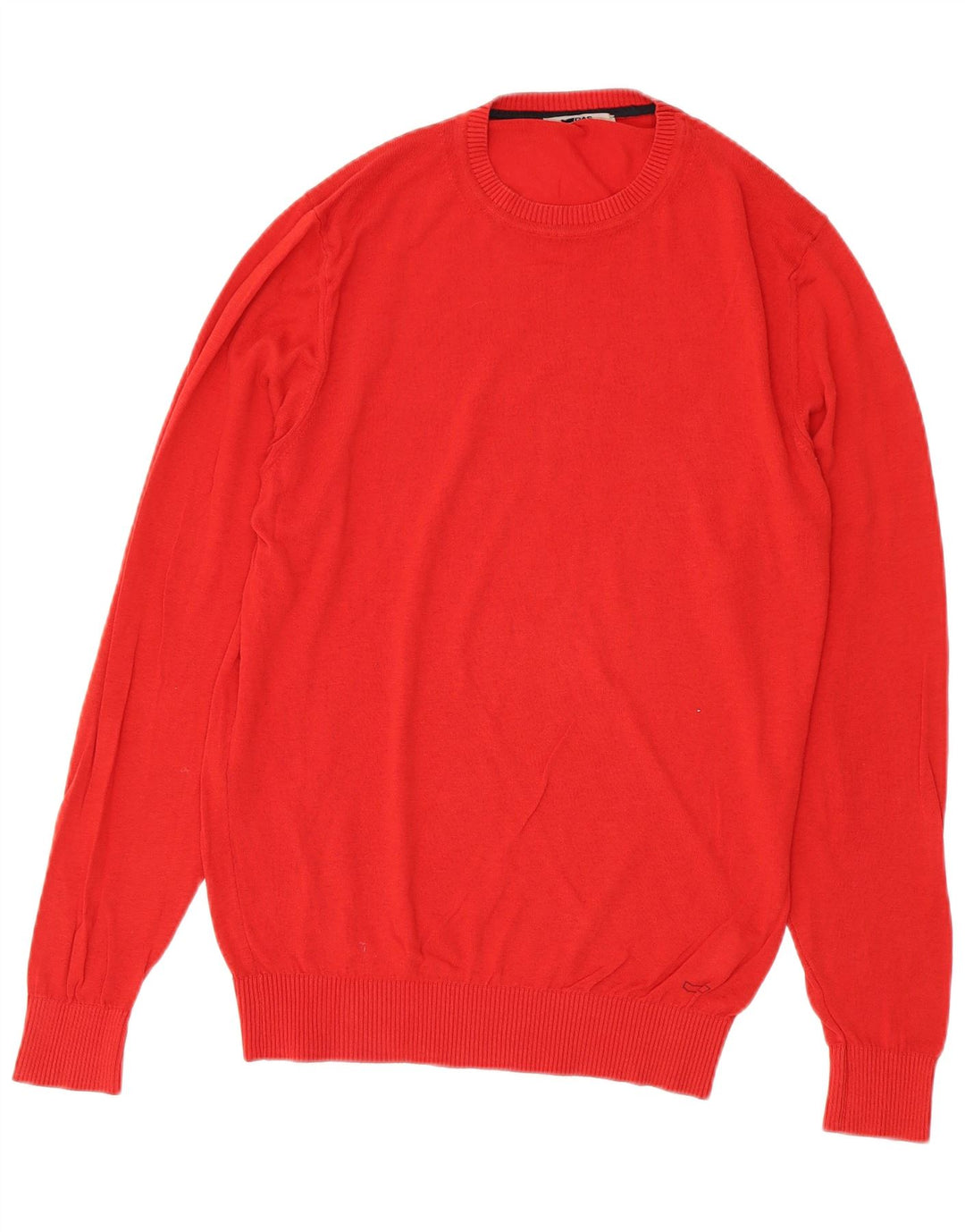 Gas Herre Crew Neck Jumper Sweater Stor Rød Bomuld