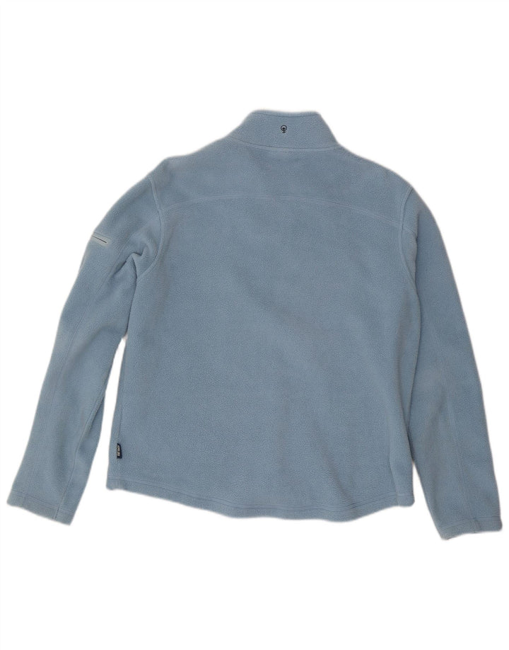 Fat Face Dame Fleecejakke UK 16 Stor Blå Polyester